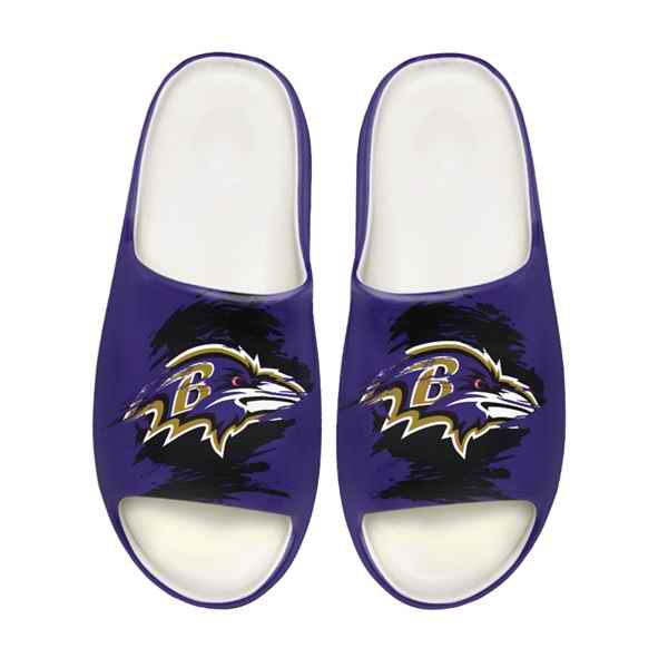 Women's Baltimore Ravens Yeezy Slippers/Shoes 003